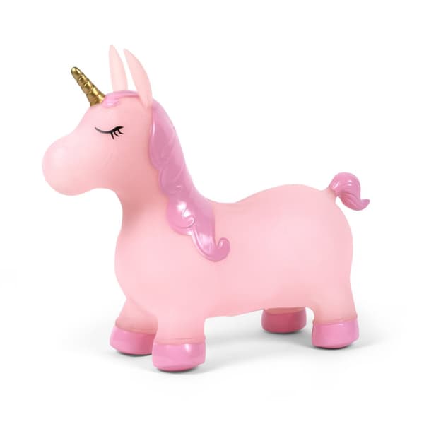 bo. Jumping animal Pink unicorn