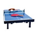 Miniatyrbild 1 av 6: Set mini ping pong-bord - SCHILDKRÖT - Mini-bord 68x33x9 cm - 2 mini-racketar i PVC - Boll i ABS - Nät - Fällbart bord