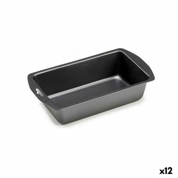 Rektangulär bakform Kinvara CK56483-24 Mörkgrå Kolstål 13 x 6,3 x 30 cm (12 antal)
