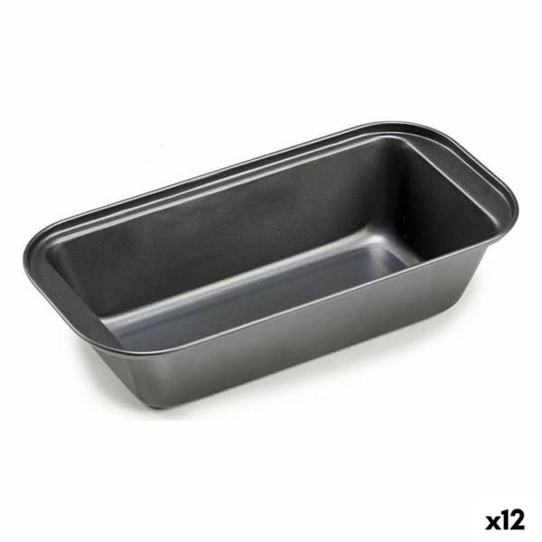 Rektangulär bakform Kinvara CK80899 Mörkgrå Metall Kolstål (12 antal)