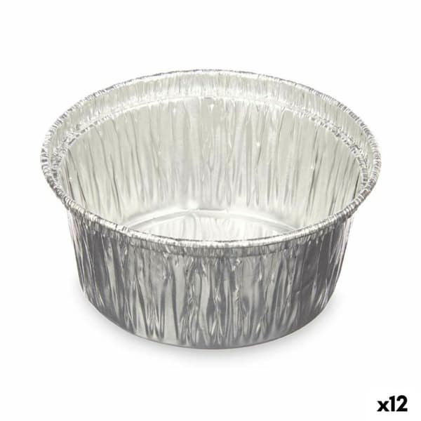 Bakform Kinvara 30228 Silvrig Aluminium 8,5 x 8 x 8,5 cm Disponibel Rund (12 antal)