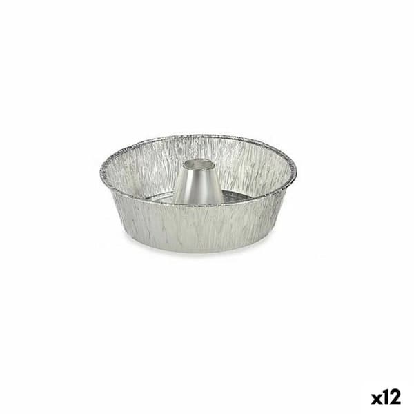 Bakform Kinvara 30287C Silvrig Aluminium 25 x 7,7 x 25 cm Disponibel Brylépudding (12 antal)