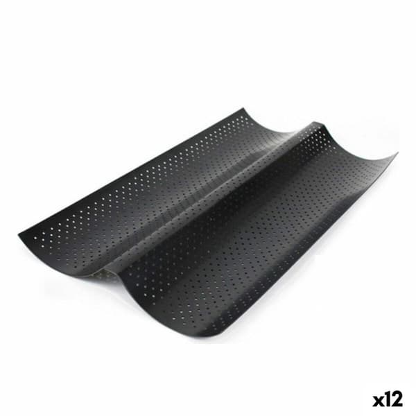 Baguetteplåt Quttin 123899 Double 37,8 x 16,5 x 2 cm (12 antal)