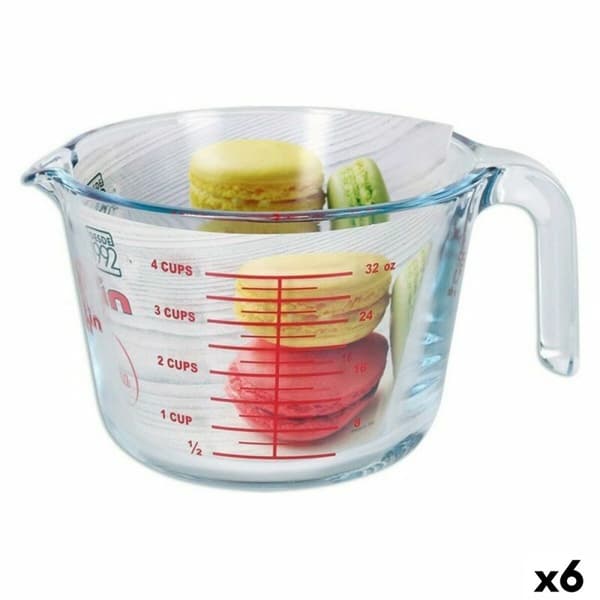 Måttkanna Quttin 1 L Glas (6 antal)