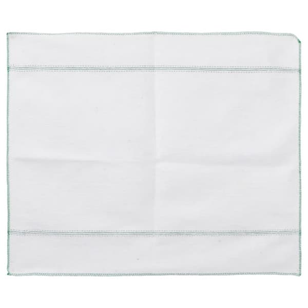 vidaXL Rengöringsdukar 10 st vit med gröna ränder 50x60 cm