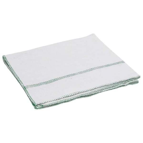 vidaXL puhdistusliinat 5 kpl valkoinen vihreillä raidoilla 50x60 cm
