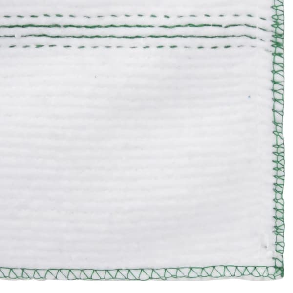 vidaXL puhdistusliinat 10 kpl valkoinen vihreillä raidoilla 50x60 cm