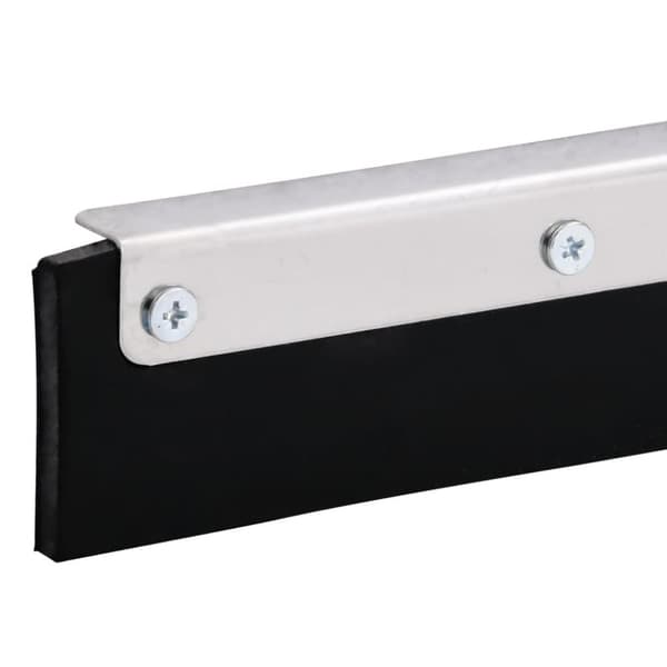 vidaXL Lattialastan päät 5 kpl 55x2x5 cm teräs ja kumi