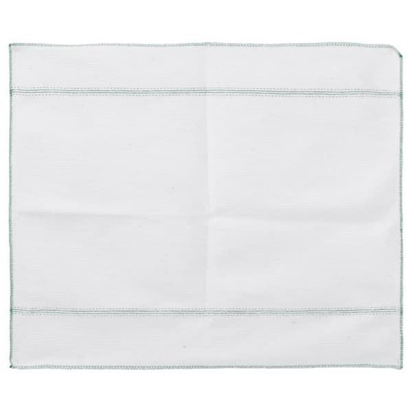 vidaXL rengøringsklude 50 stk. 50x60 cm hvid med grønne striber