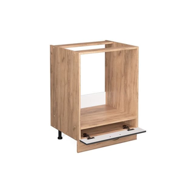 Meuble för ugn Fame-Line, 60 cm, PT Marmor, Antracit-guld, Guld ek, Vicco