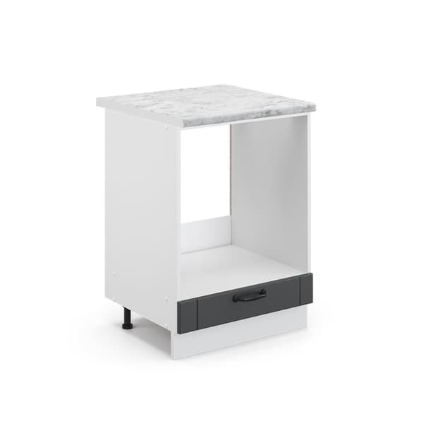 Möbel för ugn Fame-Line, 60 cm, PT Marmor, Antracit landsbygd, Vit, Vicco