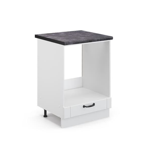 Meubel för ugn Fame-Line, 60cm, PT Antracit, Vit landsbygd, Vit, Vicco