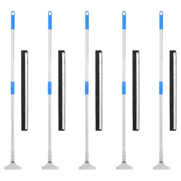 vidaXL gulvskrabere 5 stk. 60,5x119,5 cm stål og gummi