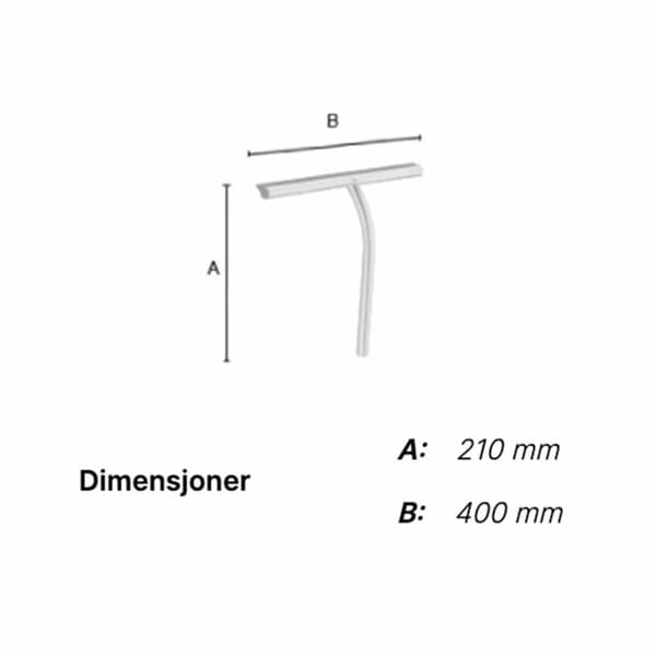 Smedbo 2142 Dusjnal - Langt Blad