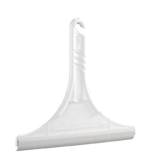 Badrumsskrapa, duschskrapa, vit plast