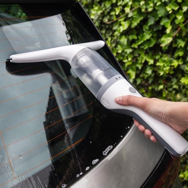BREND Elektrisk fönsterrengöringswiper med sugsystem och sprayflaska