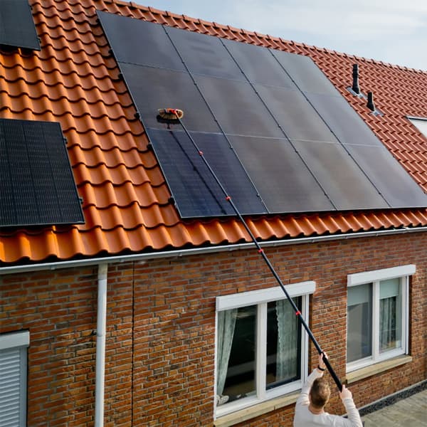 Shine teleskopisk tvättborste 6,5 meter – teleskopskaft med borste
