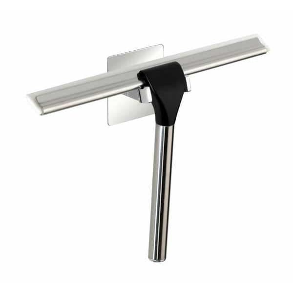 Quadro duschskrapa, badrumsskrapa, väggfäste, "Turbo Loc"® borrfri fixering, rostfritt stål, 23x17,5x5 cm,
