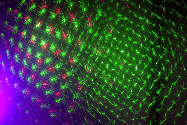 Ibiza LED Ljusbar med laser + Stativ