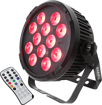 Ibiza LED spot 12x12W RGBWA+UV 6-in-1