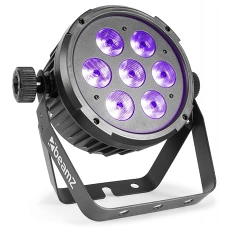 Beamz BT280 Flat Par 7x10W 6in1 DMX IRC