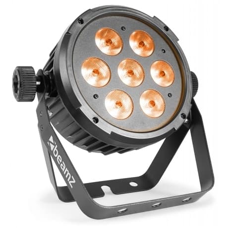 Beamz BT280 Flat Par 7x10W 6in1 DMX IRC
