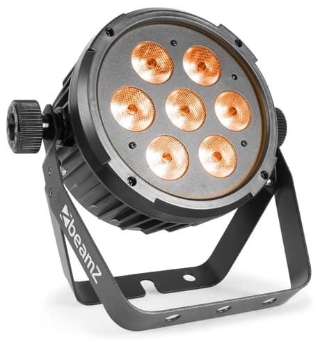 Beamz BT280 Flat Par 7x10W 6in1 DMX IRC