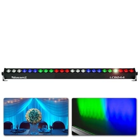 Beamz LCB244 LED BAR Alum.24 x 4W RGBW 4i Svart