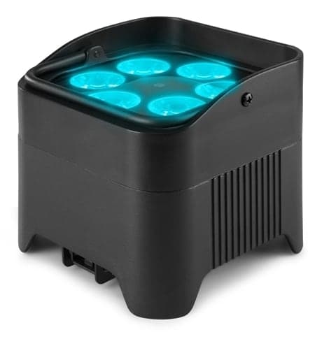 Beamz BBP96SB Designljus Trossl/väggljusPar 12Wx6 RGBWA-UV dioder 6in1 WDMX