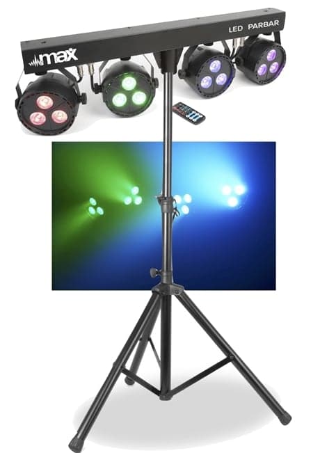 MAX PartyBar4 PARBAR 4Way 3x4in1 LED