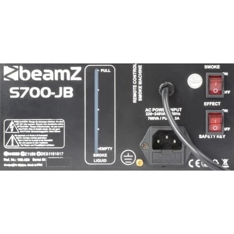 BeamZ S700-JB rökmaskin, discoljus, LEDeffektljus