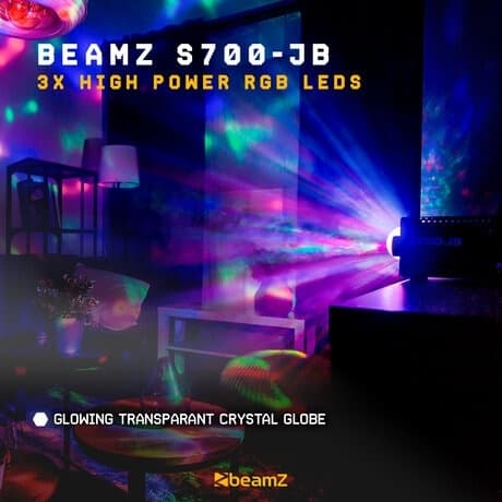 BeamZ S700-JB rökmaskin, discoljus, LEDeffektljus