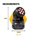 Miniatyrbild 4 av 11: BeamZ MHL74 Wash 7x10W QUAD 12chDMX