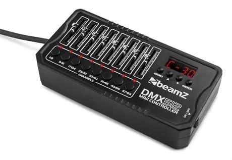 BeamZ DMX-512MINI ljuskontroll uppladdningsbar batteridrift