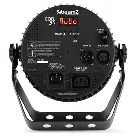 BeamZ COB50 5in1 RGBWA PAR Light DMX
