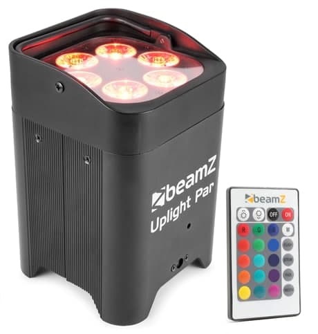 Beamz BBP96 Uplight Par 12Wx6LED dioder 6in1 WDMX Svart