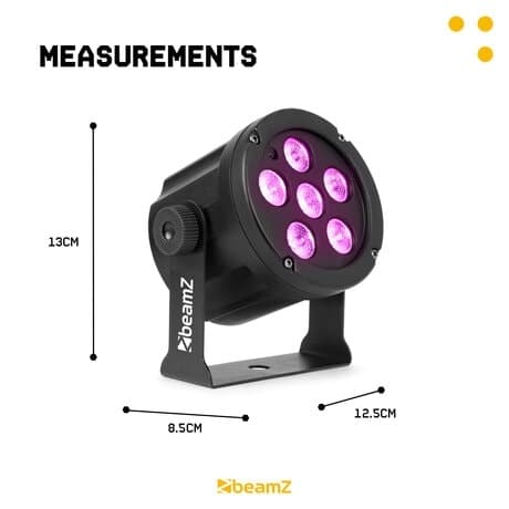 BeamZ SlimPar30  6 x 3W 3 i 1, Rgb, Ir