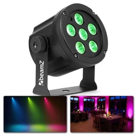 BeamZ SlimPar30  6 x 3W 3 i 1, Rgb, Ir Svart
