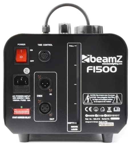 BeamZ F1500 Fazer rökmaskin  with DMX & Controller