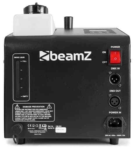 BeamZ SB1500LED Smoke & Bubble Machine Si