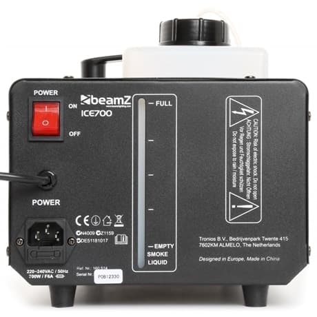 BeamZ ICE700 isrökmaskin, med "lågliggande" rökeffekt