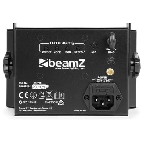 BeamZ LED Butterfly Derby 3x3W RGB, SMD Strobe