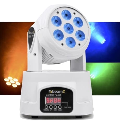 BeamZ MHL74 Wash 7x10W QUAD 12chDMX WHITE