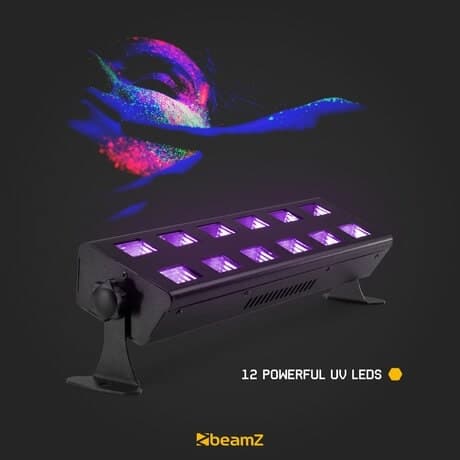 BeamZ BUV263 LED UV bar med 12 kraftfulla UV LED