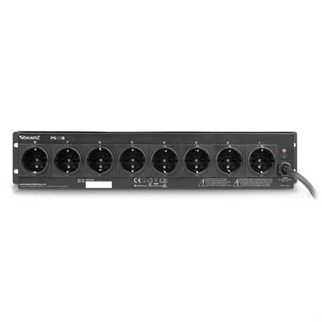 PS08S Switch panel 8 kanals Schuko uttag