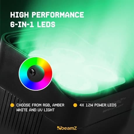 BeamZPro BBP54 Uplight IP65 4x12WLED RGBWA-UV 6in1 Libat