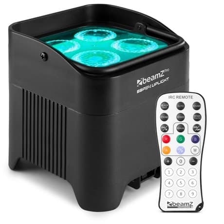 BeamZPro BBP54 Uplight IP65 4x12WLED RGBWA-UV 6in1 Libat Svart