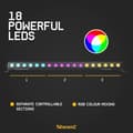 Miniatyrbild 4 av 11: BeamZ LCB183 DMX LED-bar med 18x 4W RGB-lysdioder i 3 sektioner