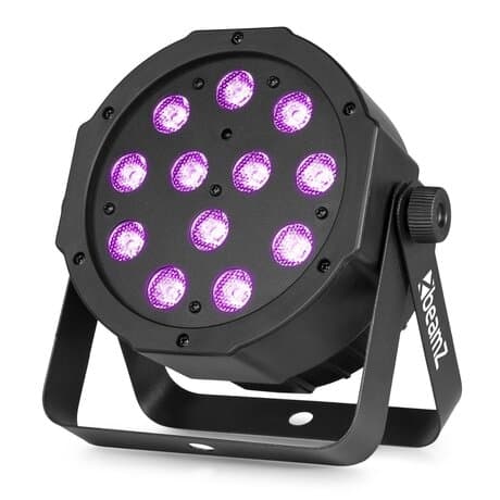 BeamZ SlimPar37 LED par med 12x 4W RGBW LED och DMX - Inkl. fjärrkontroll