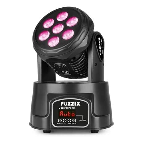 Fuzzix MHC706 LED-wash med rörligt huvud - 7x 6W RGBW-lysdioder - DMX